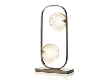 2217/T - LED nickel and Pyrex® table lamp by Il Paralume Marina - view 2